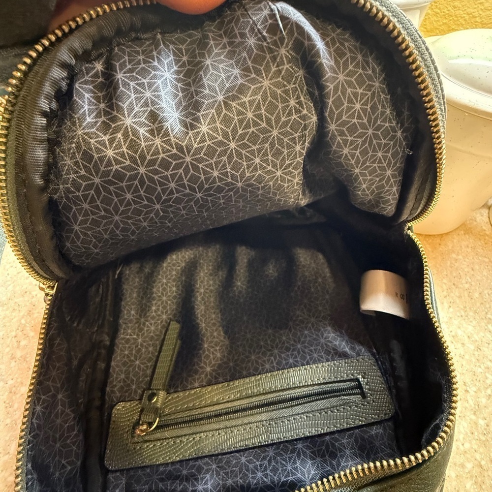 Olive Green Mini Backpack Women’s Bag Purse - Picture 7 of 13
